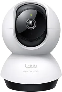 كاميرا TP-Link Tapo C220 Smart AI 2K 4MP QHD 1440p للأمن المنزلي واي فاي | تمكين Alexa وGoogle Assistant |رؤية ليلية|صوت ثنائي الاتجاه| كشف الحركة