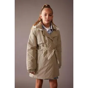Defacto Girl Outer Wear Regular Fit Hooded Long Sleeve Raincoat