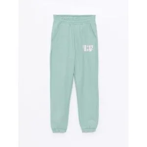 LC Waikiki Elastic Waist Printed Girl's Jogger Sweatpants