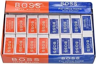 Boss MA01966 Non Toxic Eraser Pack Of 48 Pieces White - Multi Color