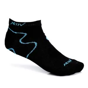 Activ Pack Of 4 Self Pattern Ankel Socks - Black, White, Navy Blue & Heather Grey