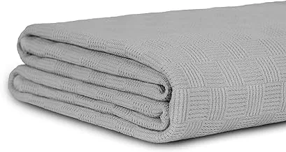 Leno coverlet - Light Gray Color - 255 x 225 CM