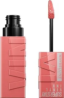 Maybelline New York Super Stay Vinyl Ink Nudes Longwear Transfer Proof Gloss Lipstick, 100 Charmed