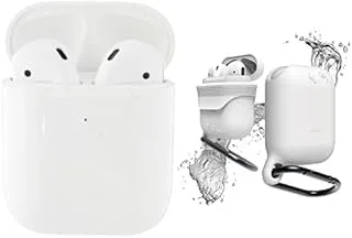 Joyroom JR-T03S 2nd Generation Jerry Version TWS Wireless Bluetooth Headset, White + Elago Airpods Waterproof Hang Case - White