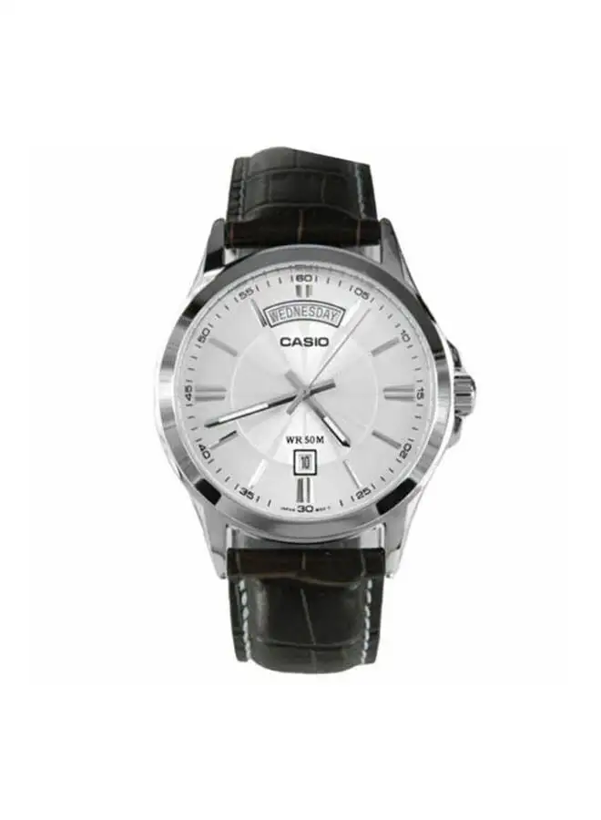 CASIO Leather Analog Watch MTP-1370L-7AVDF