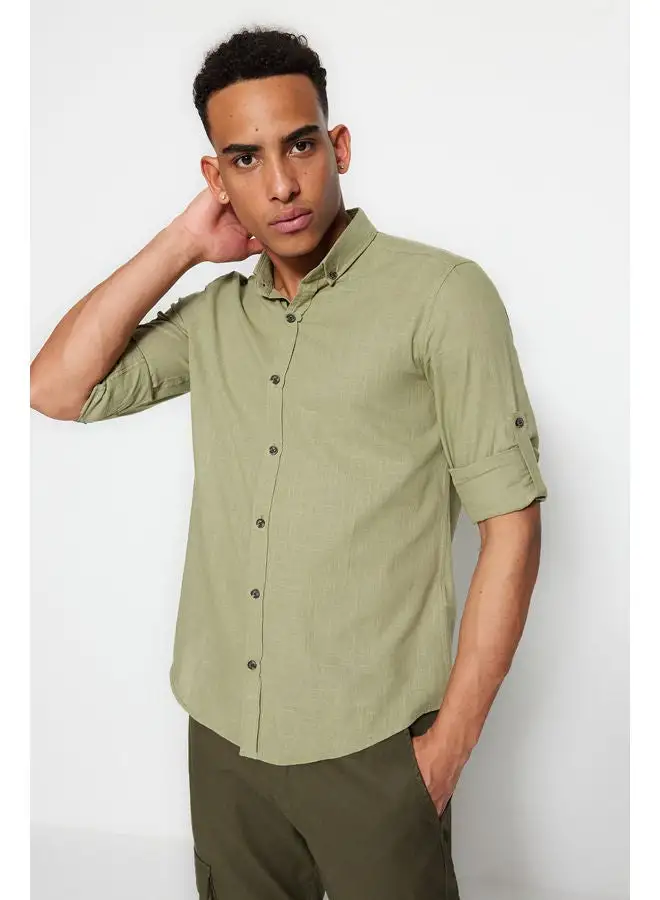 trendyol Man Shirt Khaki