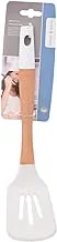 DANNY HOME Ks-3241Wooden Soup Ladle,Wooden Scoop Spoon Slicon Handle Spoons for Cooking, Spoons for Kitchen, Ladles for Serving, Nonstick Cooking Utensils - Multi Color