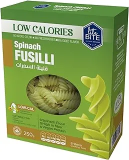 Lite Bite Low Calorie Spinach Pasta - Fusilli - 250 g