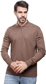 COUP mens Sweater with Zip and Long Sleeves Pullover Sweater