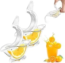 2PCS Lemon Squeezer, Acrylic Manual Lemon Juicer, Portable Hand Crank Bird Lemon Squeezer for Lemon Orange Pomegranate Kitchen Gadgets