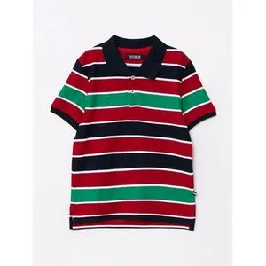 LC Waikiki Polo Neck Striped Short Sleeve Boy T-Shirt