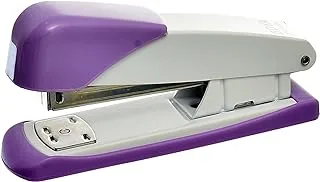 By Boya BY-1118A High Quality Stapler Use Stples 24/6,26/6 Capcity 20 Sheet For With Premium And Eco-Friendly Material Office, Student - White Purple