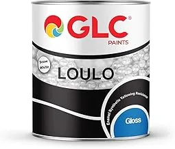 GLC Paints Loulo - High Quality Interior & Exterior Enamel - High Gloss paint - Snow White - 840 ml