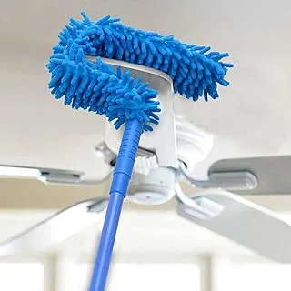 Flexible Fan Cleaning Duster for Multi-Purpose Cleaning of Home, Kitchen, Car, Office with Long Rod