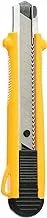 Jaguar MP-18 High Quality Paper Knife 18mm with Blade Snapper for Office and School - Yellow Black