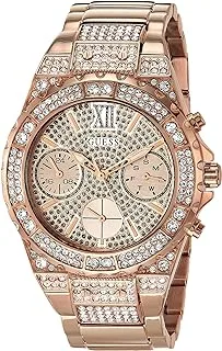 GUESS - GW0037L3 - WATCH FOR LADIES ROSE GOLD WITH CRYSTALS - MULTI FUNCTIONS DAY DATE & 24 HOURS