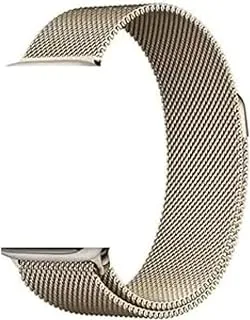 Generic iWatch Stainless Steel Metal Band Replacement for Apple Watch Series 8, Series 7 40-41 mm (star light)