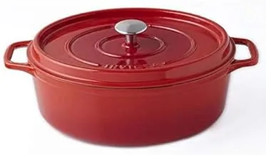 Invicta Oval Casserole Cast Iron 33 cm Ruby Red 'PUV403330