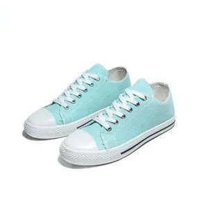 Desert Basic Lace-Up Knit Flat Sneakers For Women