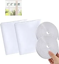 SSKHE Anti-Mosquito Screen for Window Fly Screen Transparent Washable Insect Mesh Self-Adhesive DIY Window Net (2pcs 150x 200cm)