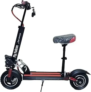 Winner Sky E10 Pro Electric Scooter 2023 1200W,25 to 30km Mileage Full Foldable, With Off Road Tires for 10 X 2.5 Tires, Black, Aluminum Entry Level Freestyle Amazing And FastScooters