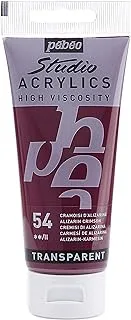 Pebeo - Acrylic Fine Studio Acrylics - Alisarin Crimson - Alisarin Crimson 100ml/3.38oz, Alizarin Crimson