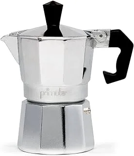 Bermiola Stovetop Espresso Maker Classic Coffee Maker, Moka Pot for Brewing Italian & Cuban Cafes, Greek Coffee Maker, Cafetera, Espresso Cup, Silver