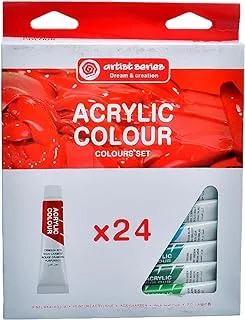 Artist Series WX02.A81.24010 High Quality Acrylic Color Set Pack Of 24 Tubes -Multicolor