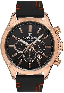 Daniel Klein Analog Gun Black Dial Men's Watch-DK.1.13293-4, Black, strap