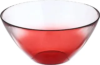 Pasabahce Orbit Glass Bowl For Home Uses, Restaurants & Hotels, 18cm - Red