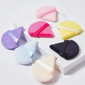 3 Pcs -triangle-shaped Makeup Sponge -for Dry And Wet Use