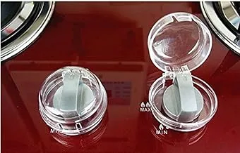 little grin Gas Burner Stove Cook Top Knob Lock Protect Cover for Toddler Child Safety (2 Pieces)