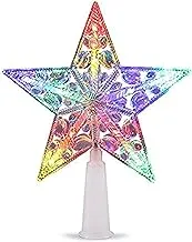 VOLADOR LED Christmas Tree Topper Star Light Ornament for Xmas Trees Decoration