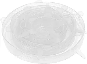 Goolsky 6Pcs Reusable Silicone Stretch Lids Wrap Bowl Seal Cover Kitchen Food Storage