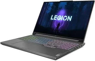 Lenovo Legion Slim 5 16IRH8-13th Intel Core i7-13700H، شريحة AI: LA1، NVIDIA GeForce RTX 4050 6GB GDDR6 Graphics، 16GB DDR5-5200 RAM، 512GB SSD، 16 بوصة WQXGA (2560x1600) IPS 300nits 165 هرتز، رمادي عاصف