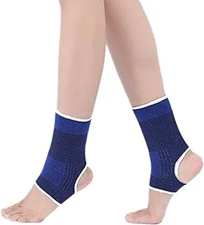 Ankle Support,Adjustable Ankle Brace Breathable Super Elastic and One Size Fits all, Perfect for Sports, Protects Against Chronic Ankle Strain, Sprains Fatigue (blue)