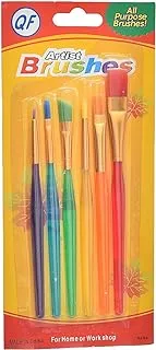 GF B-6 High Quality Artist Brushes Set of 6 Pieces For Home,Office, Kids, School - Multi Color