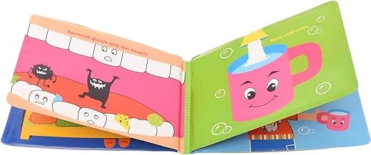 Generic Neoprene Name Cognition Bath Book With Various Drawings To Learn And Fun For Kids Set Of 8 Pieces - Multi Color