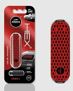 Generic Aroma France Hex Polymer Cherry Car Air Vent, Air Freshener A polymer body filled with the fragrance in a Modern Design (Made In Poland)