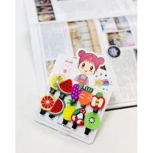 10 Fruits Girls Hair Clips