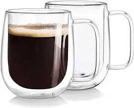 Double Wall Isolated Glass Coffee Mug (250ml)