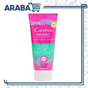 Carefree Duo Effect Intimate Wash Green Tea & Aloe Vera 200ml