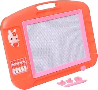 V&K 3in1 Kids board,Stamp With Apacus Writing Doodle Pad Portable For Kids - Red