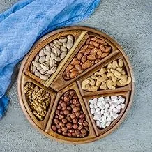 HomePro Round Nuts Wooden Platter