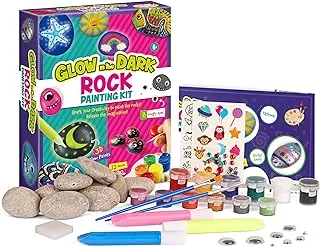 Eduman Glow In The Dark Rock Painting Kit, Diy Toy For Kids Edm041, 6+