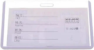 Elmaayergy H505-1T-021H-V/D-38 Plastic Name Tag Cards Set With Durable Material, Suitable For School And Home