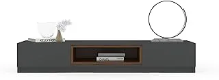 Nine elements-TVU-150-C-M-GREY TV UNIT 2 leafs and central shelf - 150x25 cm 150CMx45 CMx25 CM