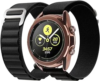 Generic Alpine Loop Bands Compatible with Samsung Galaxy Watch 3 45mm Band, 22MM Sport Nylon Solo Loop Rugged Strap with Titanium G Hook for Samsung Galaxy Watch 3 45mm Band