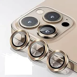 Generic Screen Camera Lens Protector Compatible with iPhone 14 Pro and iPhone 14 Pro Max 2022, HD Gold Aluminum Alloy HD Screen Cover