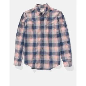 American Eagle AE Everyday Plaid Button-Up Shirt